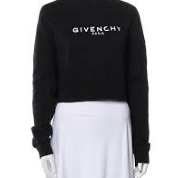 💥PRICE DROP💥‼️GIVENCHY CROP black SWEATSHIRT 💯Authentic TOP‼️🥰⚡️✨🌟🔥💥⚡️💫⭐️ - Picture 12 of 12